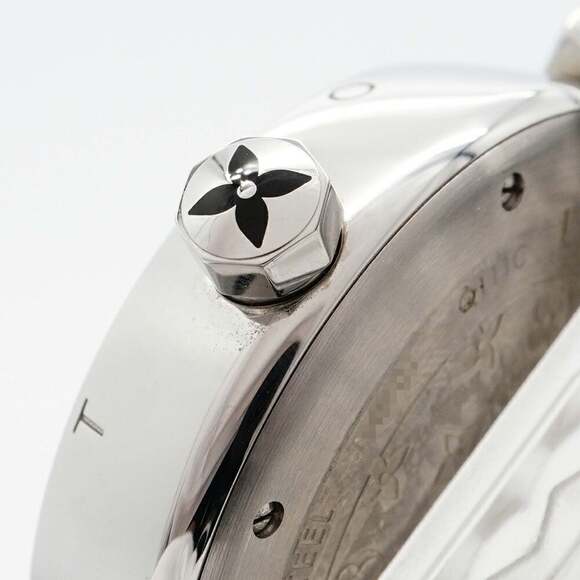 Louis Vuitton Tambour Diamant GM Q111C Black Dial Men's Watch